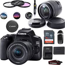 Canon offers a number of standard zooms with dslr bodies as camera kits, which is why they're often referred to as kit lenses. Roll Over Image To Zoom In Eos 250d Dslr Camera With Ef S 18 55mm Lens Basic Accessories Bundle In 2021 Digital Slr Camera Best Dslr Dslr Camera