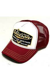 Stetson Burgundy Heritage Trucker Cap Stetson Hats For Men Trucker