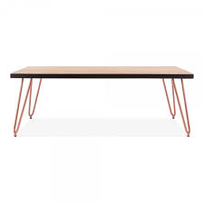 Shop with afterpay on eligible items. Kupfer 122cm Hairpin Kaffeetisch Mit Ulmenholz Tischplatte Cult De