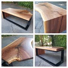This table also has protected feet at the bottom to avoid scratching the floor or the bottom glass component of the coffee table. I Made A Walnut Slab Waterfall Coffee Table Woodworking