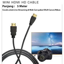 Webcam logitech c922 pro stream merupakan salah satu kamera paling laris yang banyak digunakan untuk streaming di youtube dan twitch. Kabel Mini Hdmi Ke Hdmi 5 Meter Canon Nikon Dslr Live Streaming Shopee Indonesia