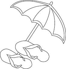 Beach Umbrella And Flip Flops Coloring Page Az Coloring Pages Umbrella Coloring Page Beach Coloring Pages Coloring Pages