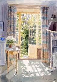 Artful Interiors Paintings Of Beautiful Rooms Lucy Willis Mrachnye Mesta Interernaya Zhivopis Otkrytoe Okno