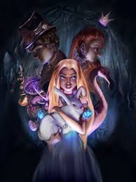 The artwork is a whimsical interpretation of a beloved children book fairy tale. Dark Alice By Fyreknyte On Deviantart