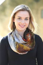 Silk Chiffon Scarf "boxing Roos".