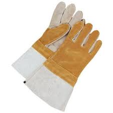 Bob Dale 60 1 1500 L Welding Split Leather Glove Gauntlet Kevlar Sewn Large Tan Leather Gauntlet Welding Gloves Gloves