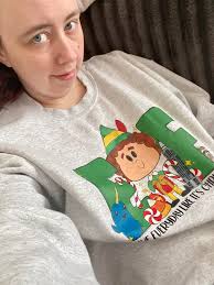 Peppermint twist carli sweatshirt for holiday season