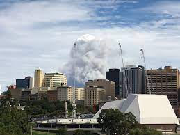 Conditions are dangerous and firefighters are now unable to prevent the fire spreading. Abc Adelaide Smoke From The Cherry Gardens Fire Seen Facebook