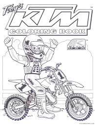 Print off motorbike riders pictures. Ktm Dirt Bike Coloring Pages Coloring4free Coloring4free Com