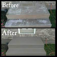 Pin By Victoria Mayes On Things I Ve Done Porch Paint Concrete Front Steps Painting Concrete