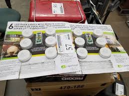 Lot Of 2 Capstone 6 Pack Led Puck Lights W Remote Control Maple Plain Food Manufacturing Moving Sale K Bid