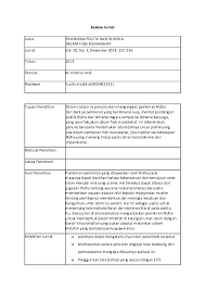 The journal of international management studies volume judul jurnal : Cara Mereview Jurnal Sesuai Kaidah Yang Berlaku 2021