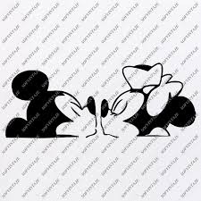 Download Art Collectibles Clip Art Png Clipart For Cricut Minnie Svg Eps Pdf Mickey Svg Vinyl File Disney Svg Mickey And Minnie Love Svg Minnie And Mickey Kiss