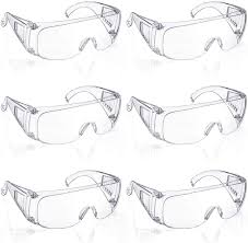 Orders over $29.95 ship free! 6 Packs Protective Polycarbonate Eyewear Clear Safety Goggles Anti Fog Glasses With Impact Resistant Lens For Construction Laboratory Outdoor Eye Protection Amazon Com