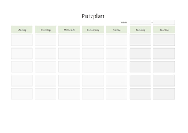 Kostenlose putzplan vorlagen für wgs, familien oder berufstätige. Putzplan Vorlage Fur Familie Wg Konkubinate Mit Checkliste