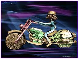 Harley davidson metal sculpture classic handmade motorcycle. Harley Davidson Vivart S Jpg Sculpture By Alain Longet Artmajeur