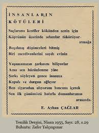 Ece Ayhan Caglar Ozlu Sozler Yazarlar Edebiyat