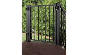 Most companies simply hot dip galvanize the track, although liftmaster sells theirs with a black finish. Deck Gates Aluminum Outdoor Gates Trex