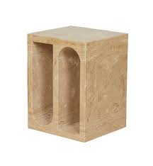 Raff Travertine Side Table In 2020 Side Table Travertine Table