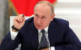 El presidente de rusia, vladimir putin, durante su reunión con el canciller alemán, olaf sholz, en . Vladimir Putin Proponen A Presidente De Rusia Para Premio Nobel Mediotiempo