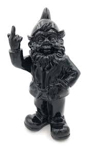 Gartenzwerge haben eine lange geschichte. Stoobz Schwarzer Gartenzwerg Mit Stinkfinger