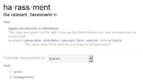 Harrassment With Images Words Accusations Nouns