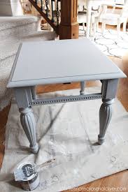 See more ideas about diy furniture, painted coffee tables, furniture makeover. Grey White Painted Side Table Confessions Of A Serial Do It Yourselfer