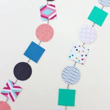 Geometric Paper Garland Paper Garland Diy Garland Geometric