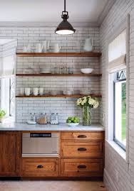 White Wall Natural Cabinet Combination Could Be Amazing Wood Kitchen Cabinets Rustic Kitchen Kitchen Renovation