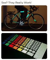 Rydesafe Reflective Bike Decals Modular Kits Bicycle Mountain Bike Shoes Bicycle Accessories