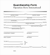 Free Printable Child Guardianship Forms New Sample Legal Guardianship Form 7 Download Documents In Legal Guardianship Guardianship Document Templates