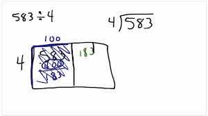 A rectangle is divided into columns and rows to represent the numbers. Area Model Of Division Youtube