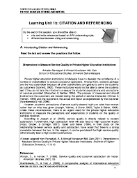 How to cite malay name apa 6th edition. Apa Style Citation Web Research Research Papers Academia Edu