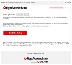 By hypo vorarlberg bank ag. Fake Mail Apptan Verfahren Aktivieren Im Namen Der Hypovereinsbank
