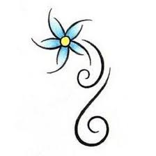 Maybe you would like to learn more about one of these? Easy Tattoo Patterns For Beginners Blue Flower Tattoos Simple Flower Tattoo Pattern Tattoo