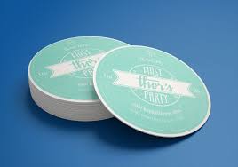 Free Round Drink Coaster Psd Mockup Mockup Psd Coaster Design Mockup