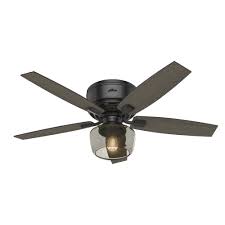 Whether you are looking for 5 ceiling fans that can mix and match colors, materials, styles, or want ceiling fans with a unique. Hunter Bennett 52 Matte Black Indoor Ceiling Fan At Menards