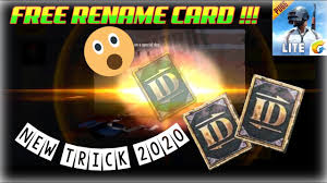 returner reward pubg mobile lite hidden feature of 0.17.0 update! How To Get Free Rename Card In Pubg Mobile Lite Easy Trick By Oxxizen In 2020 Get It Now Youtube