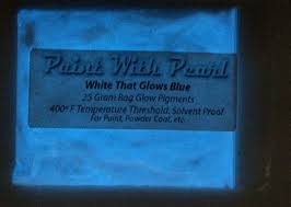 White To Blue Glow In The Dark Paint Paint With Pearl