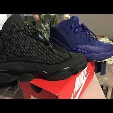 Black And Royal Blue 13s Jordan Shoes Royal Blue Jordan 12 250 Black 13s 200 Color Black Blue Size 6 Blue Jordans Womens Jordans Blue Jordan 12