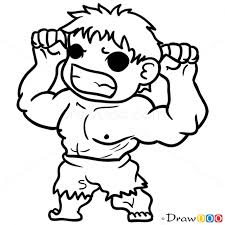 How To Draw Hulk Chibi Superhero Coloring Pages Avengers Coloring Pages Avengers Coloring
