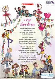 I Ll Be There For You Anti Bullying Poem Primary Ks1 Teaching Resource Scholastic Features two designs, one with an orange background and one with a white background. anti bullying poem