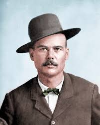 Albert "Burt" Alvord, lawman later outlaw, circa 1886, colorized by Western  author and illustrator Lorin Morgan-Richards Alvord, served under Sheriff  John Slaughter in Cochise County, Arizona, but started robbing trains by the
