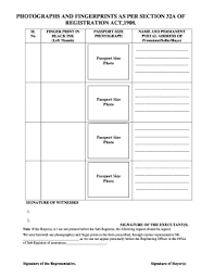 Fingerprints Section 32a Registration Form India Editable Downlaod Blank Form Registration Form Form