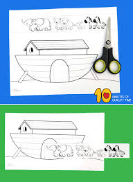 Noah's ark bible coloring sheets. Noah S Ark Animals Two By Two Craft 10 Minutes Of Quality Time