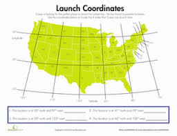 Guiding the practice find and highlight the equator in red. Latitude And Longitude Coordinates Worksheet Education Com