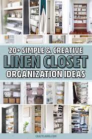 One towel removal or bed sheet swap, and it can start to look like dirty laundry shoved onto a few shelves. Best Linen Closet Organization Ideas For 2021 Crazy Laura
