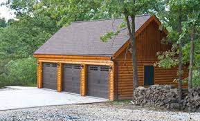 Detached 2 car garage with real stone veneer, cedar shake siding and timberline roofing. 20 Traditional Architecture Inspired Detached Garages Home Design Lover