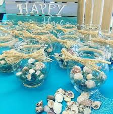 Crimp Vase Centerpieces Centros De Mesa Sirenita Fiestas De Sirenita Decoraciones De Fiesta De Sirena