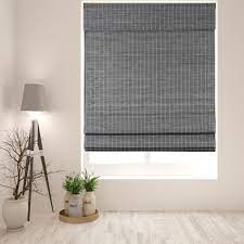 Whether you're looking for a bathrobes bamboo or. Arlo Blinds Semi Privacy Grey Brown Bamboo Roman Shades With 60 Inch Height On Sale Overstock 20956034